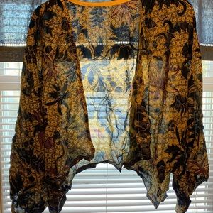 boho cropped shrug xl-2x